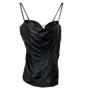 Fun pleather with sequin bustier top . Sz M
